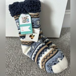 NWT Womens Sherpa lined slipper socks